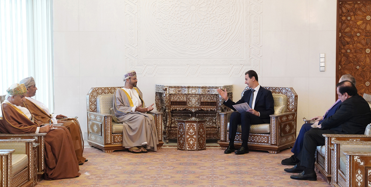 His Majesty Sends Written Message To Syrian President Fm Gov Om