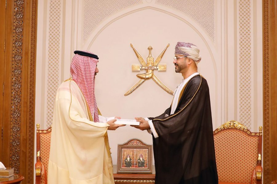 His Majesty the Sultan receives a message from the King of Saudi