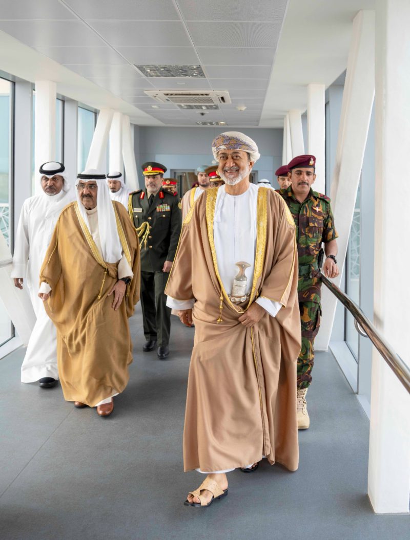 The Emir of Kuwait leaves oman