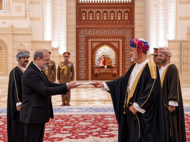 His Majesty receives Iranian Ambassador credentials