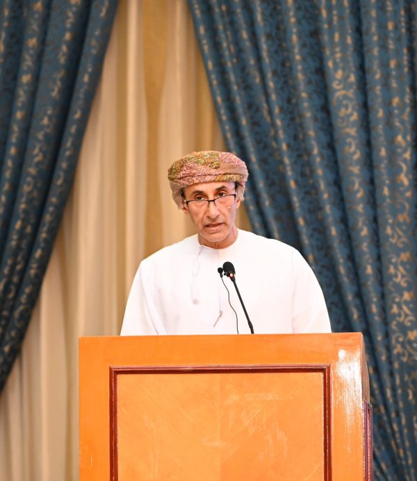 A picture of His Excellency Sheikh Humaid bin Ali Al Maani, Head of the Global Affairs Department at the Foreign Ministry 