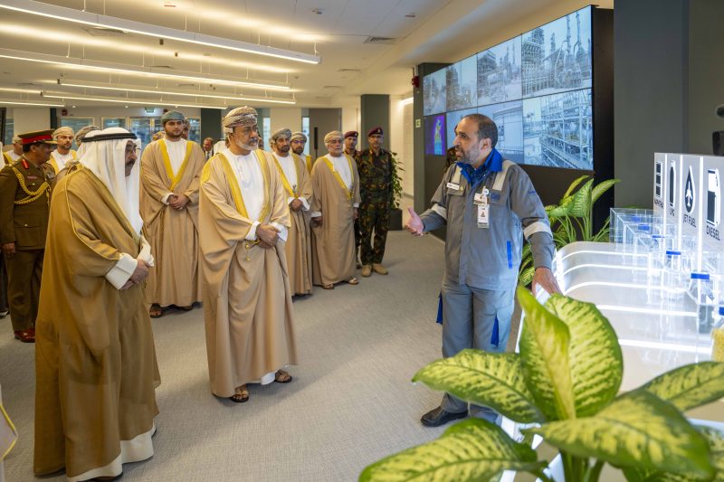 His Majesty and Emir of Kuwait at Duqm opening