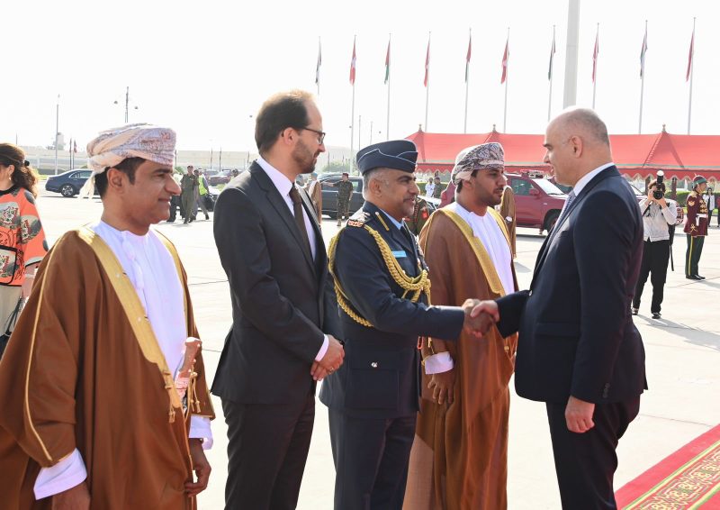 The President of the Swiss Federation leaves the Sultanate of Oman