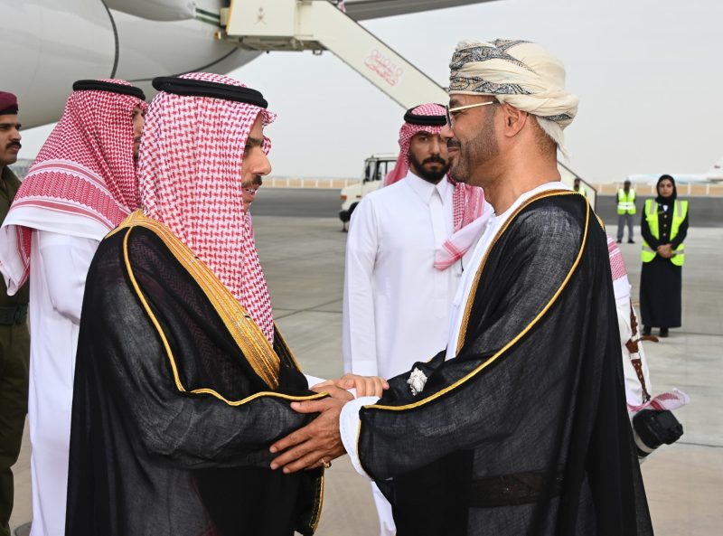 Foreign ministers of the Gulf Cooperation Council countries arrive in Muscat