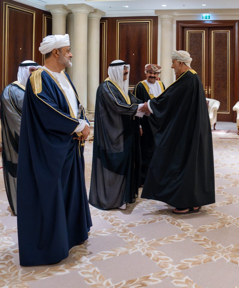 His Majesty the Sultan arrives in the State of Kuwait