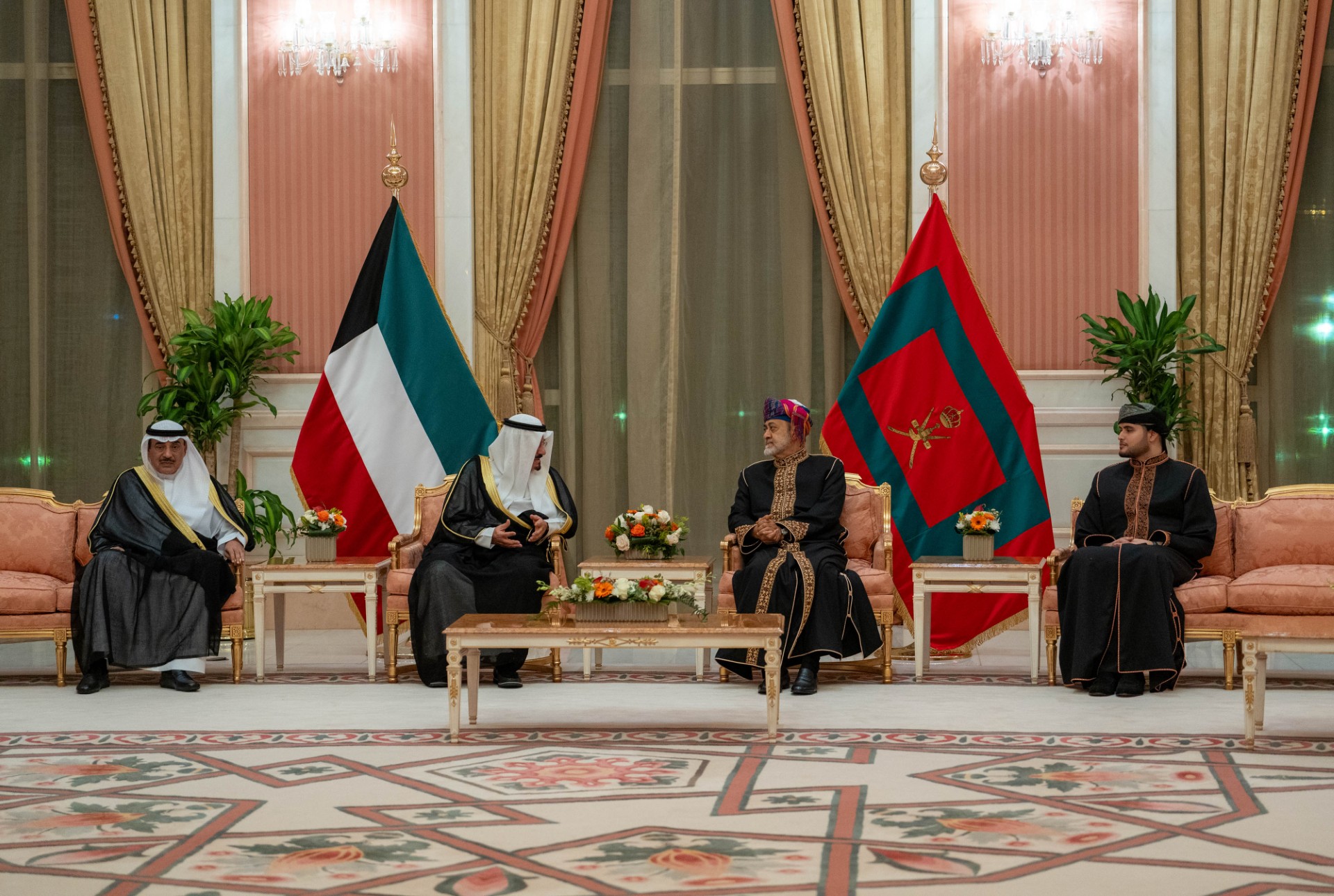 His Majesty the Sultan receives the Prime Minister of Kuwait