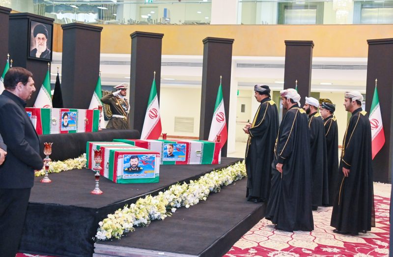 Oman delegation conveys the condolences of His Majesty to the head of Iran's executive authority. 