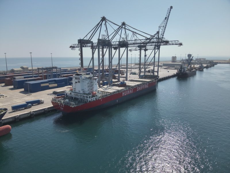 Oman Port Container Loading Pier