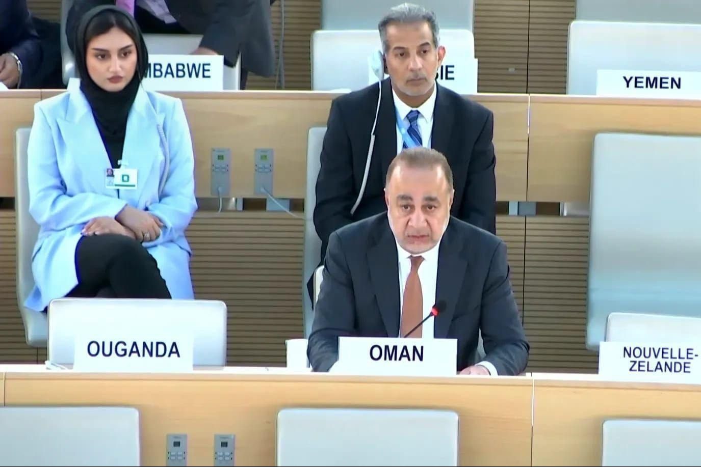 Ambassador-Idris-AlKhanjari-deliving-statement-during-the-53rd-HRC-on-behalf-of-GCC