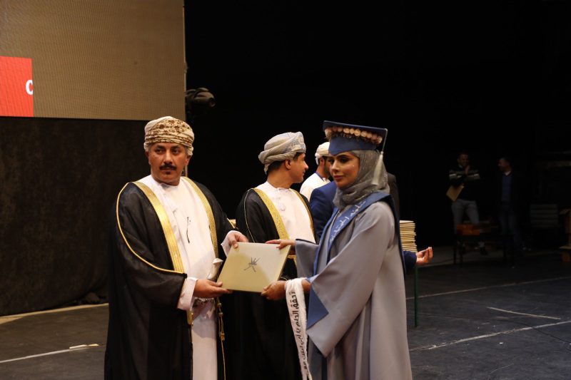 Oman Ambassador Jordan at Omani students graduation 