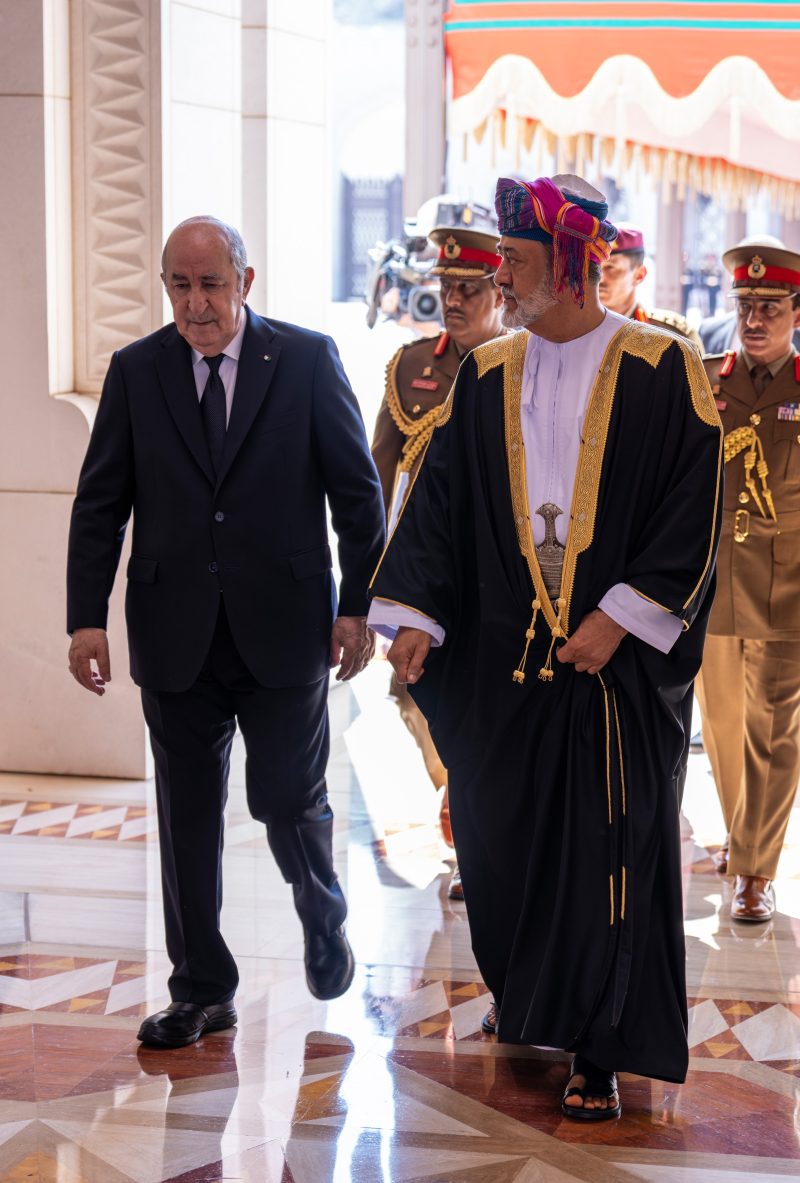 Reception ceremony for Algerian President on state visit