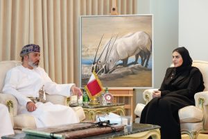 Qatar: Minister of State for International Cooperation meets Oman's Ambassador