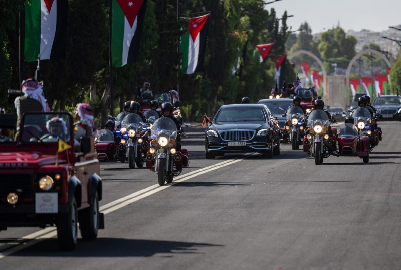 His Majesty arrives in Jordan