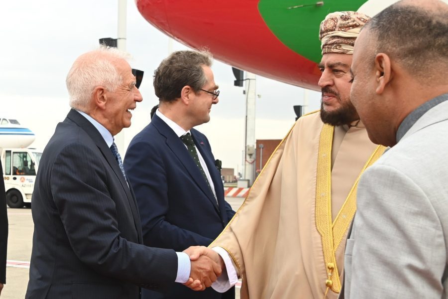 Sayyid Asaad arrives in Belgium for GCC EU summit