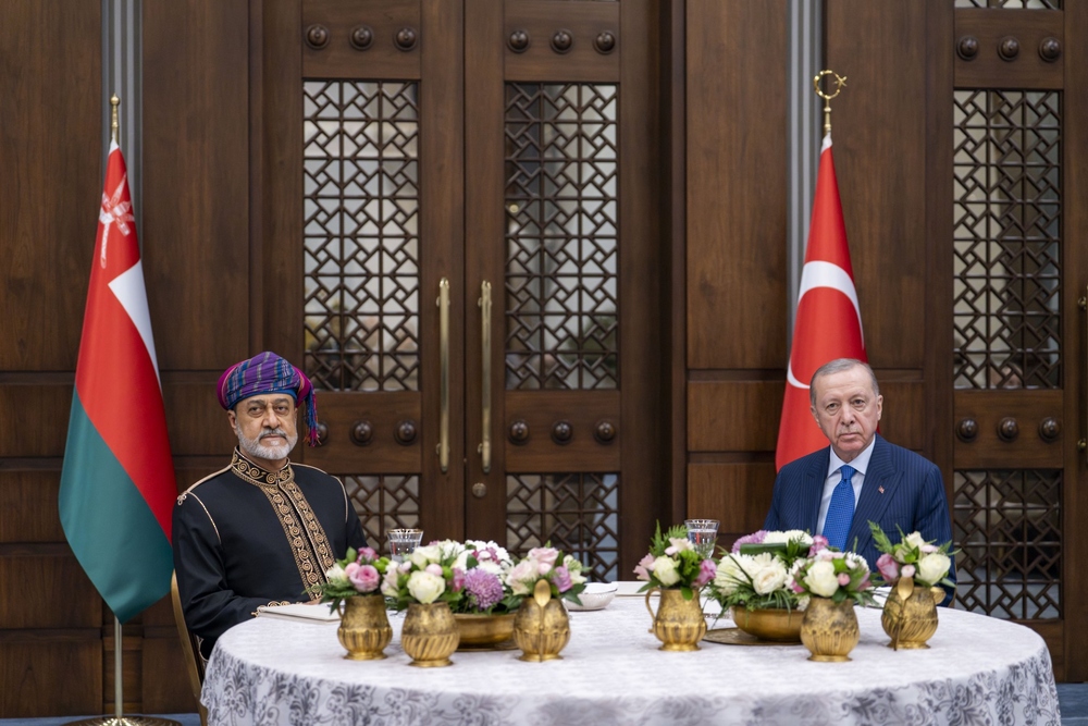 Turkish President hosts dinner in honour of His Majesty