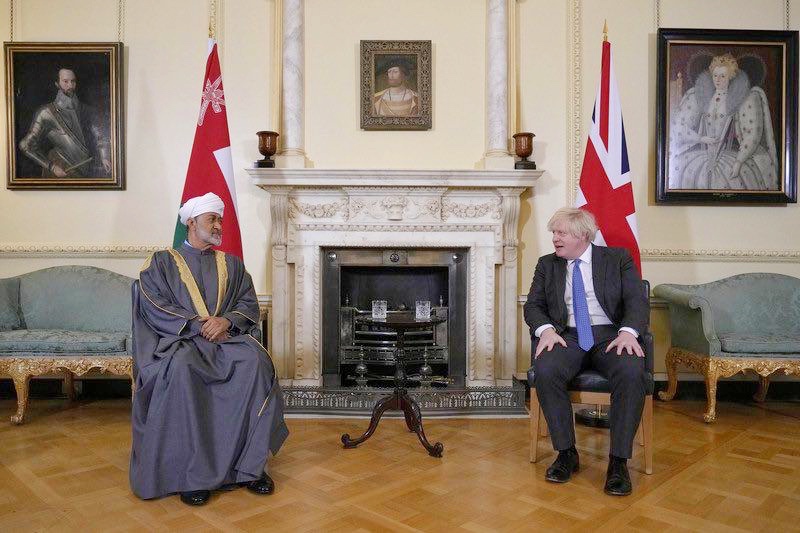 HM_Sultan_Haitham_meets_Boris_Johnson