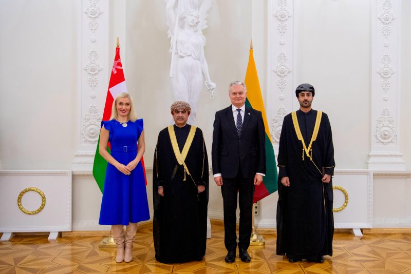 President of Lithuania receives Ambassador of the Sultanate of Oman to the United Kingdom of Great Britain and Northern Ireland