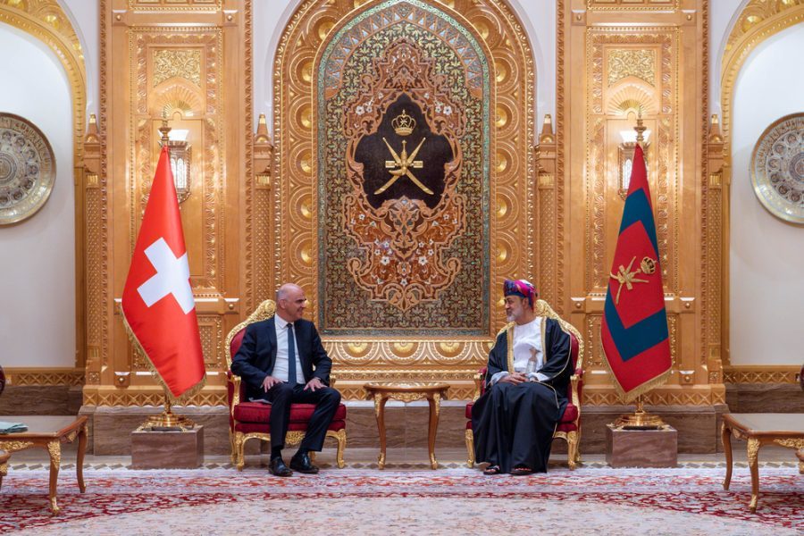 His Majesty and Swiss-president hold-official talks