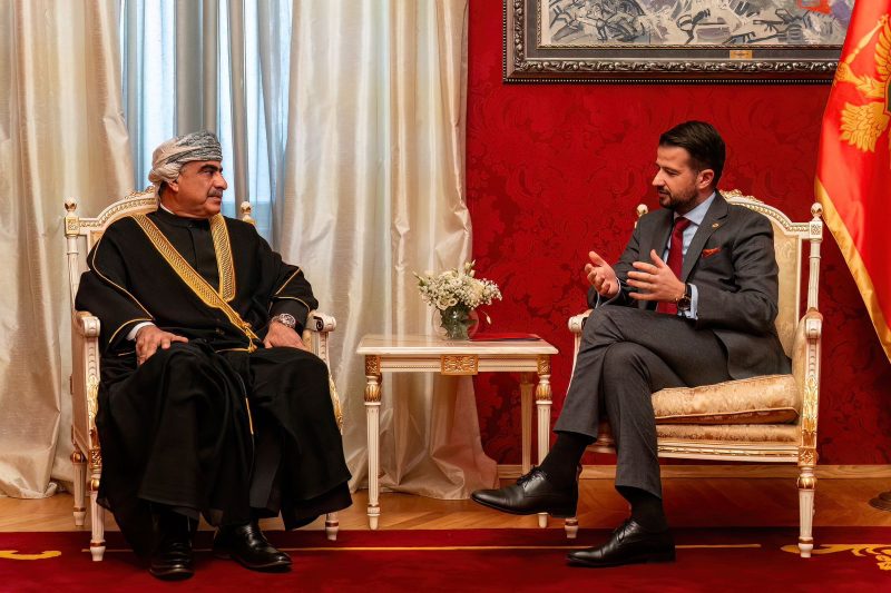 Montenegro: The Ambassador of the Sultanate of Oman presents his credentials as a non-resident ambassador to Montenegro