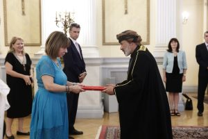 Ambassador Sayyid Nazar Alsaid presents credentials to Greek President