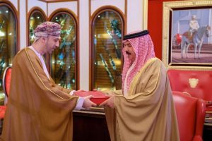His Majesty the Sultan sends a message to the King of Bahrain