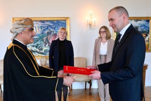 The Ambassador of the Sultanate of Oman to Iceland presents his credentials