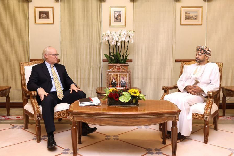 Oman-Foreign-Minister-receives- US-Special-envoy-to-Yemen