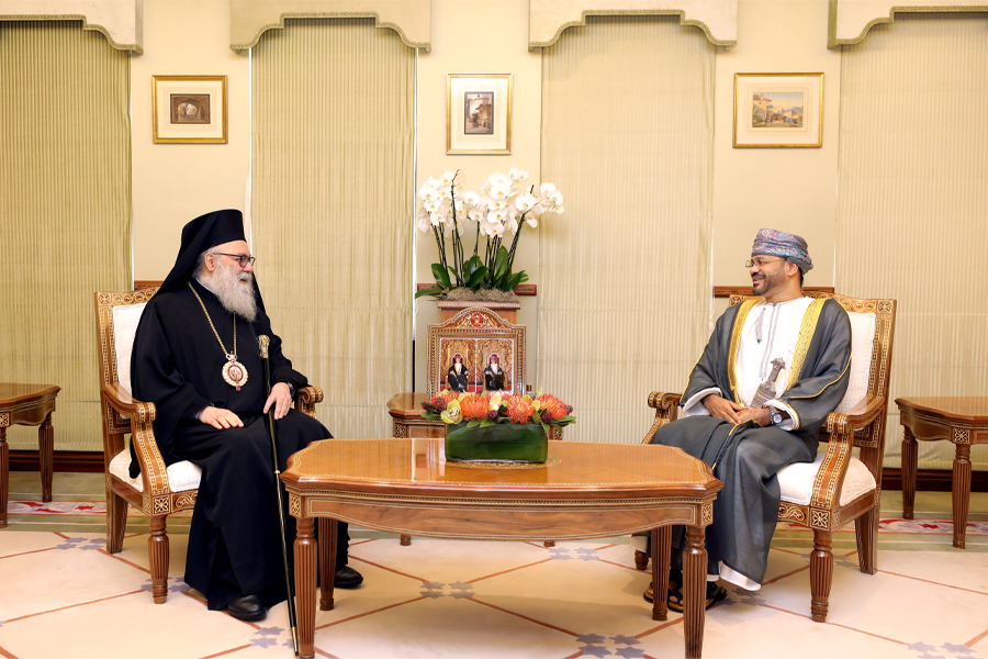 Oman-Foreign-Minister-Receives-Patriarch-of-Antioch