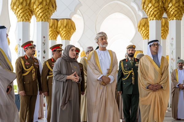 His Majesty the Sultan visits the Sheikh Zayed Grand Mosque in Abu Dhabi