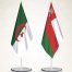 Algeria and Oman flags